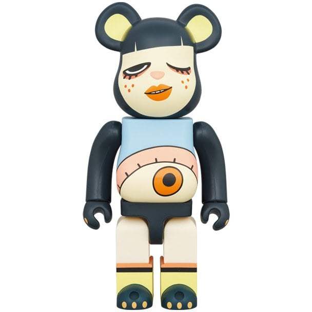 400% Bearbrick figure featuring Lauren Tsai's pop-surrealism illustrated character design