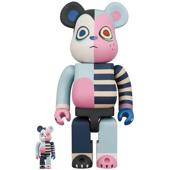400% and 100% Bearbrick sæt featuring Lauren Tsai 2nd version from Akashic Records 3 series by Medicom Toys
