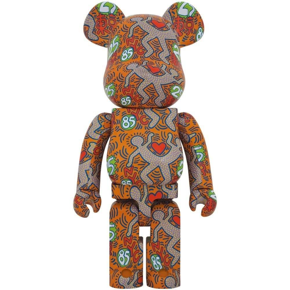 1000% Bearbrick Keith Haring v12 special edition featuring colorful, iconic designs by Medicom Toy.