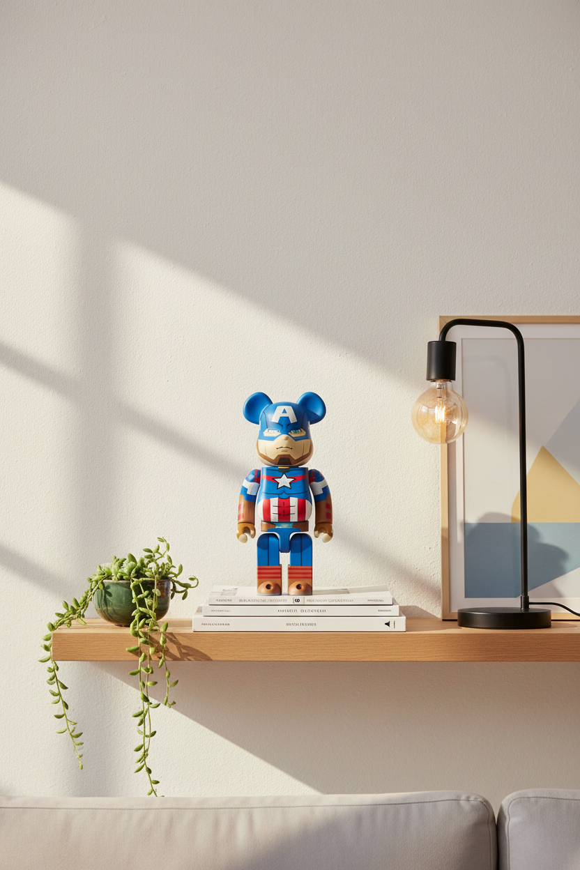 400% Bearbrick - Captain America-Medicom Toy-Bearbrick