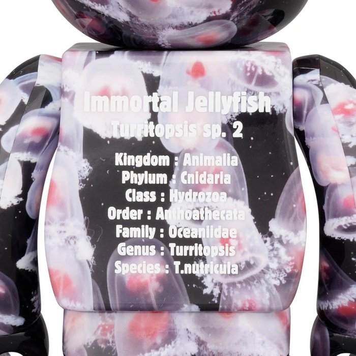 400% & 100% Bearbrick sæt - Pink Immortal Jellyfish (Benikurage),