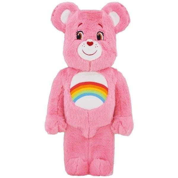 400% Bearbrick Cheer Bear costume edition plush toy with rainbow belly badge