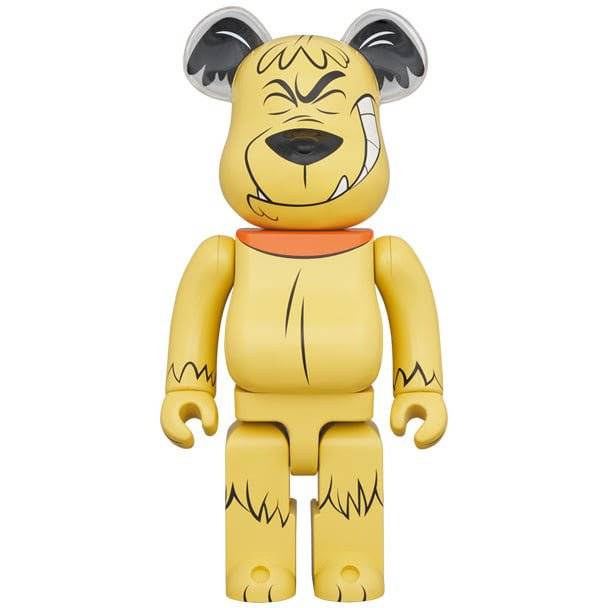Bearbrick - Muttley figurine from Wacky Races with iconic grin.