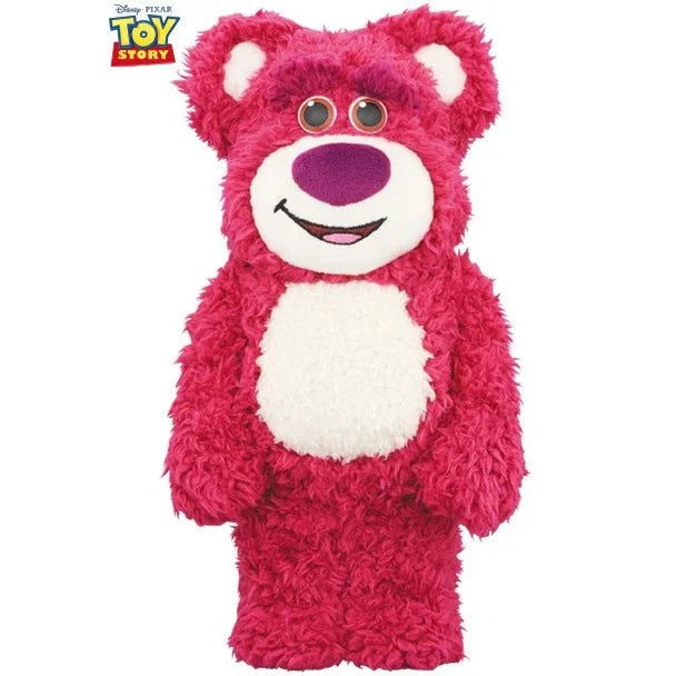 400% Bearbrick Lots-O Costume Edition Toy Story figure in fluffy pink costume.