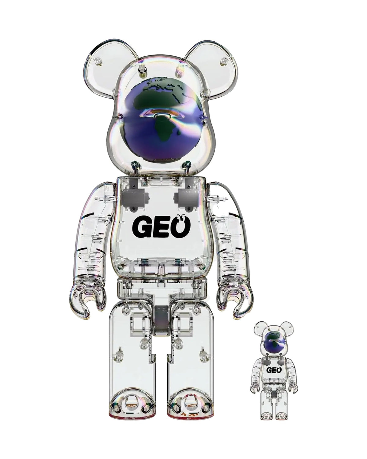 400% & 100% Bearbrick set – GEO (Earth ed.)