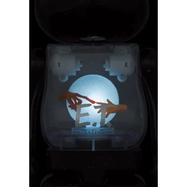 400% & 100% Bearbrick Set - E.T. (Light Up edition)-Medicom Toy-Bearbrick