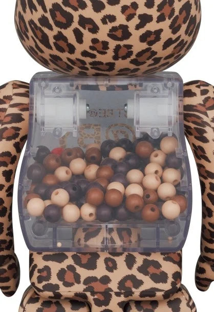 400% & 100% Bearbrick set - My First Bearbrick Baby (Leopard)-Medicom Toy-Bearbrick