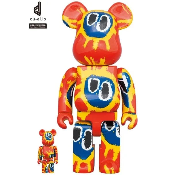400% & 100% Bearbrick set - Primal Scream (Screamadelica)-Medicom Toy-Bearbrick