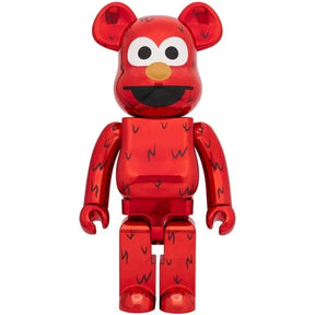 1000% Bearbrick Sæt - Elmo (Chrome)