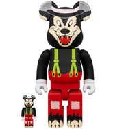 400% & 100% Bearbrick Sæt - The Big Bad Wolf (Disney)