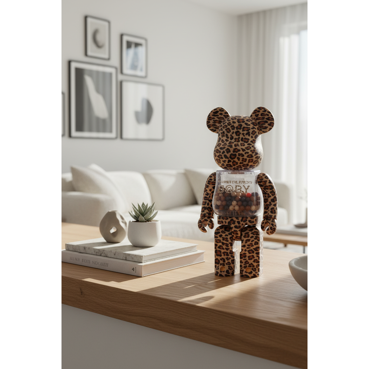 400% & 100% Bearbrick set - My First Bearbrick Baby (Leopard)