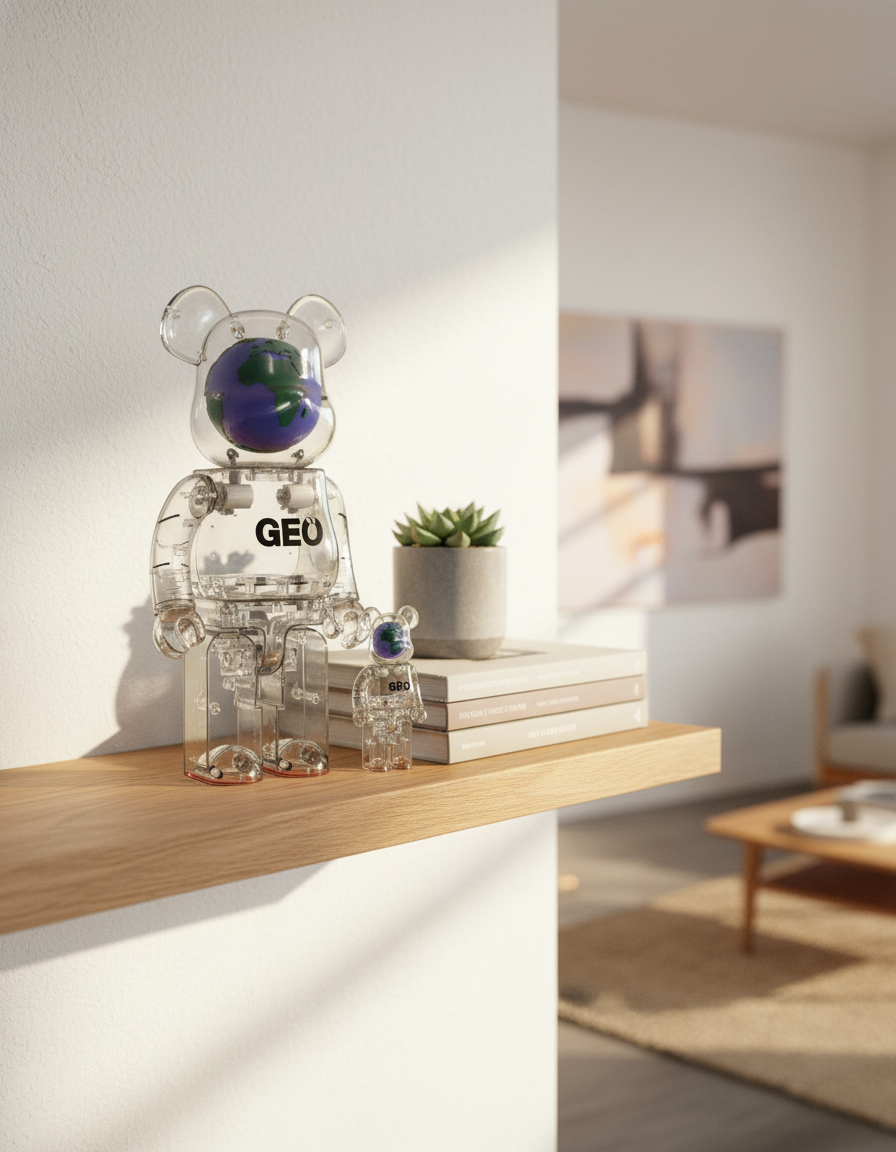 400% & 100% Bearbrick set – GEO (Limited Edition)-Medicom Toy-Bearbrick