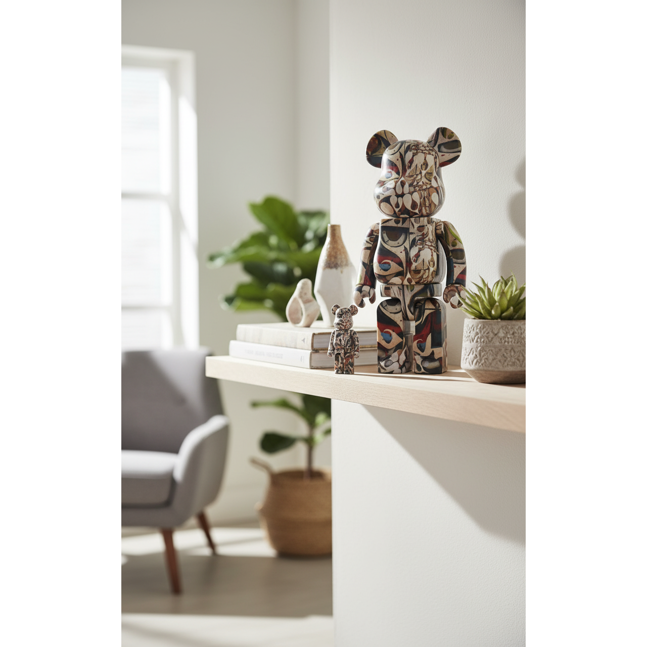 400% & 100% Bearbrick sæt - Phil Frost-Medicom Toy-Bearbrick