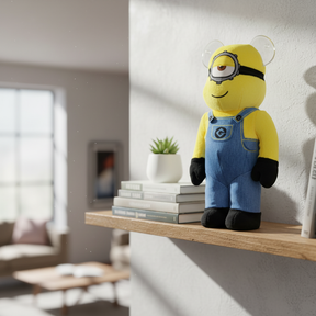 400% Bearbrick - Minions Stuart - (Costume Version)-Medicom Toy-Bearbrick