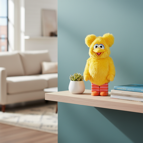 400% Bearbrick - Big Bird (Sesame Street- Costume Version)-Medicom Toy-Bearbrick
