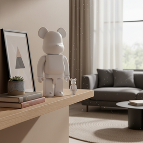 400% & 100% Bearbrick sæt - Casper (The Friendly Ghost)-Medicom Toy-Bearbrick