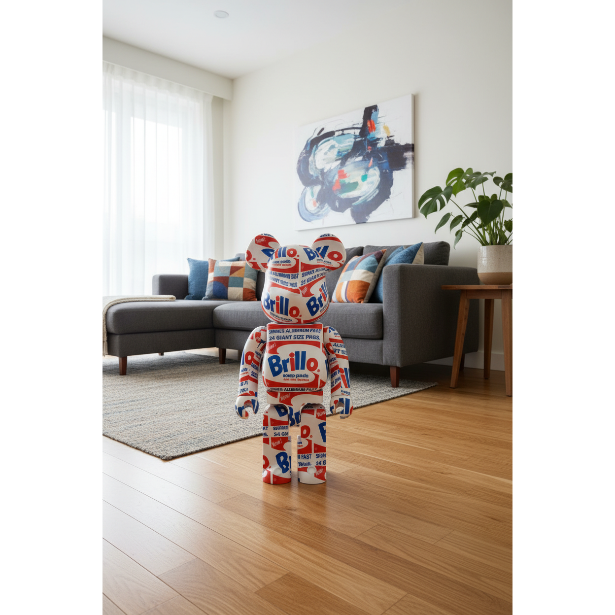 1000% Bearbrick - Andy Warhol (Brillo)