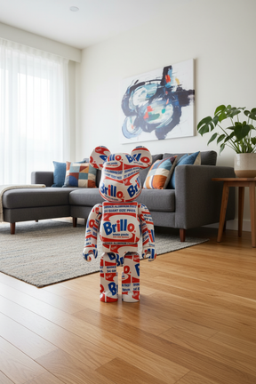 1000% Bearbrick - Andy Warhol (Brillo)-Medicom Toy-Bearbrick
