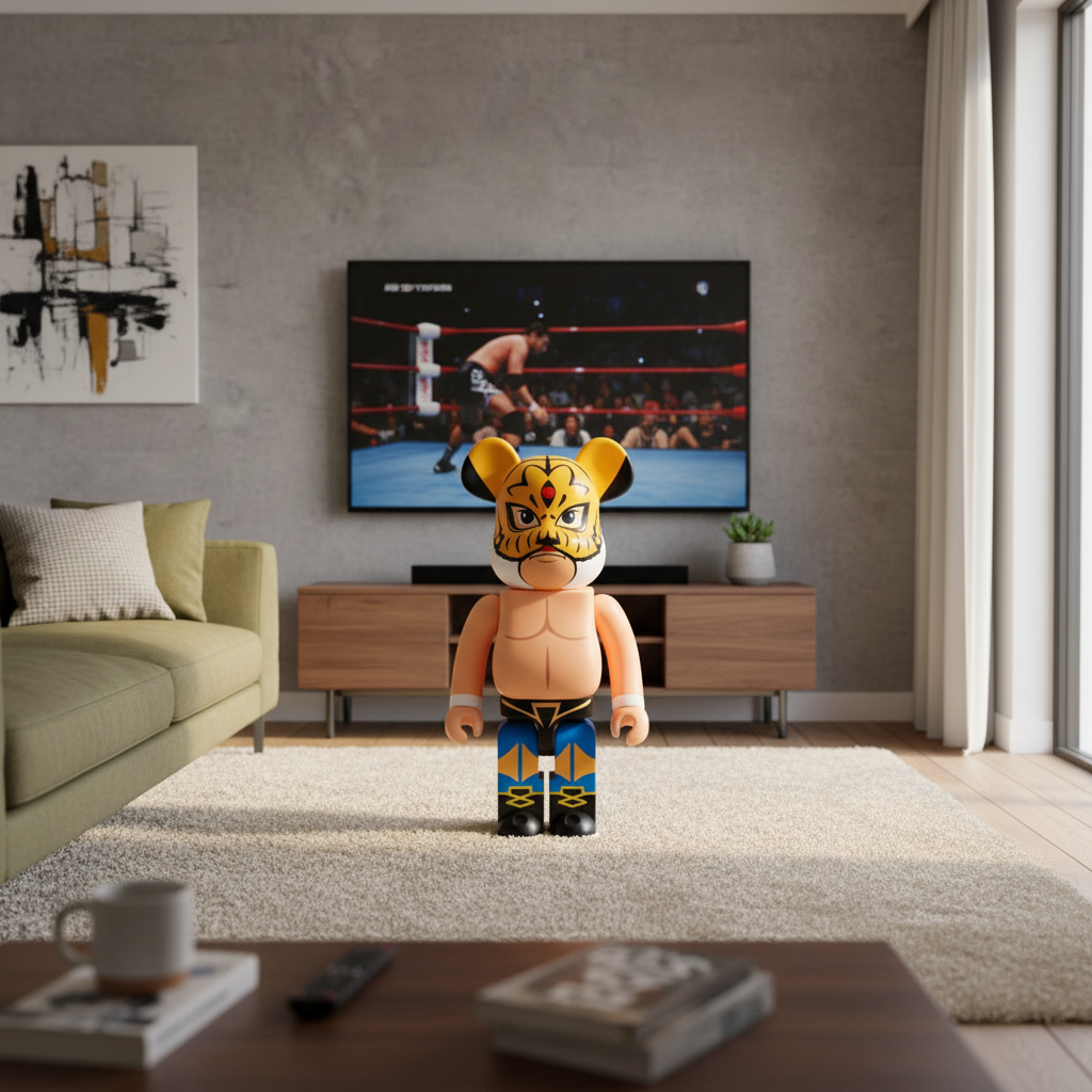 1000% Bearbrick - Tiger Mask (First Generation)-Medicom Toy-Bearbrick