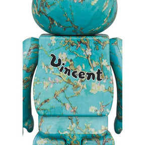 400% & 100% Bearbrick sæt - Vincent Van Gogh (Almond Blossoms)