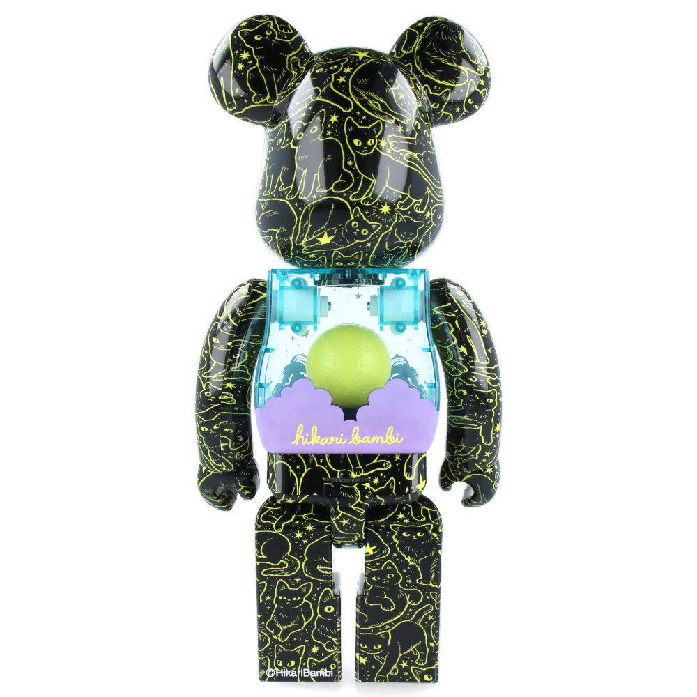 400% Bearbrick - Cat in the Night Sky (Hikari Bambi)