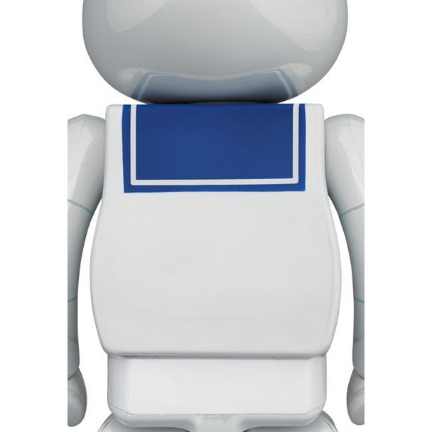 1000% Bearbrick - Stay Puft Marshmallow Man (White Chrome)