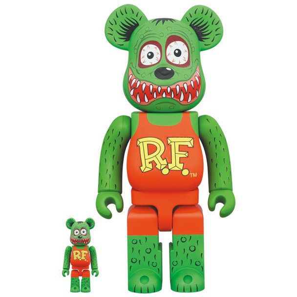 400% & 100% Bearbrick sæt - Rat Fink by Ed "Big Daddy" Roth Default Title