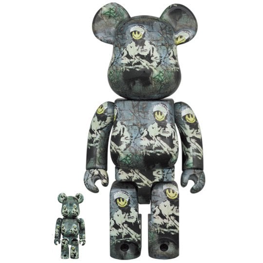 400% & 100% Bearbrick sæt - Riot Cop (Brandalism x Banksy) Default Title