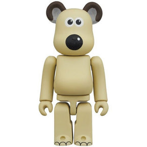 400% & 100% Bearbrick sæt - Gromit (Wallace & Gromit)