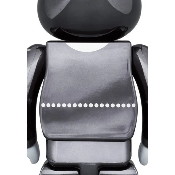 400% & 100% Bearbrick sæt - KISS Demon (Chrome ed.)