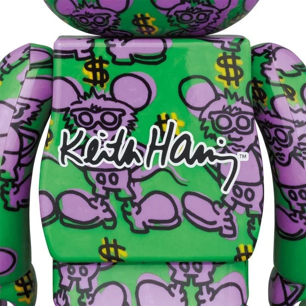 400% & 100% Bearbrick sæt - Keith Haring v11