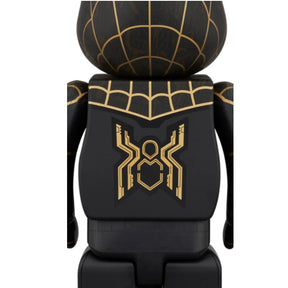 400% & 100% Bearbrick - Spiderman - No Way Home (Black & Gold Suit)