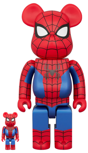100% & 400% Bearbrick - Spider-Man (FINAL SUIT)-Medicom Toy-Bearbrick