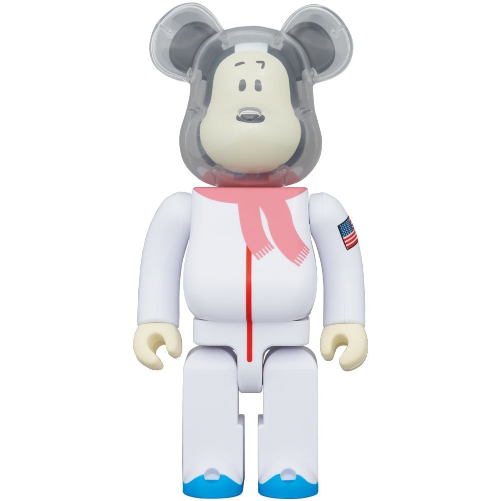 400% Bearbrick Set- Astronaut Snoopy (BWWT 3)