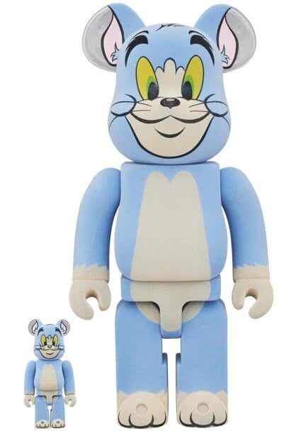 400% & 100% Bearbrick set - Tom  Classic - Flocky edition (Tom &  Jerry)